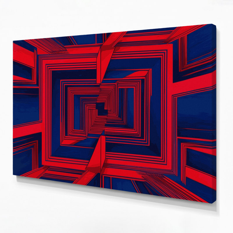 Art mural rigide sur toile bleue, H 11 po x l 14 po