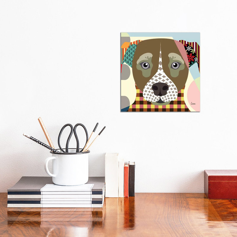 Jack Russell by Lanre Studio - Wrapped Canvas Gallery-Wrapped Canvas Giclée, 30.48 cm H x 30.48 cm W