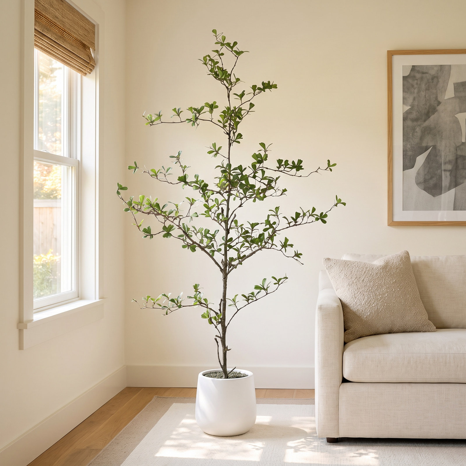 George Olive Tree in Pot, 60" H x 20" W x 20" D