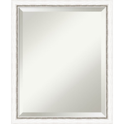 Jeritah Solid Wood Rectangle Wall Mirror