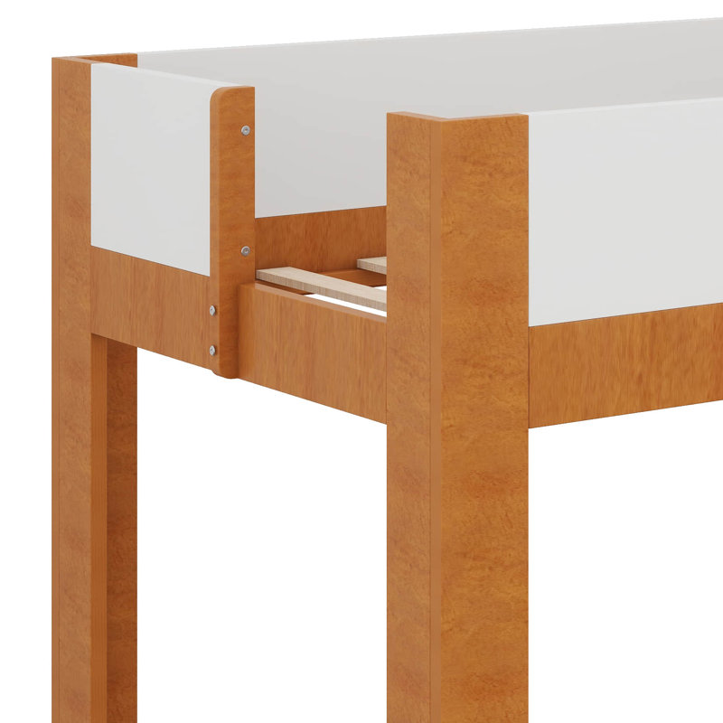 Bunk Bed, Twin Over Twin, Walnut+White