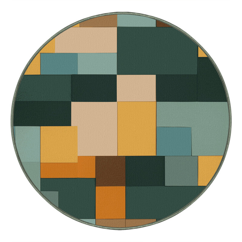 Tapis Terraformed Blocks, Rond 7 pi