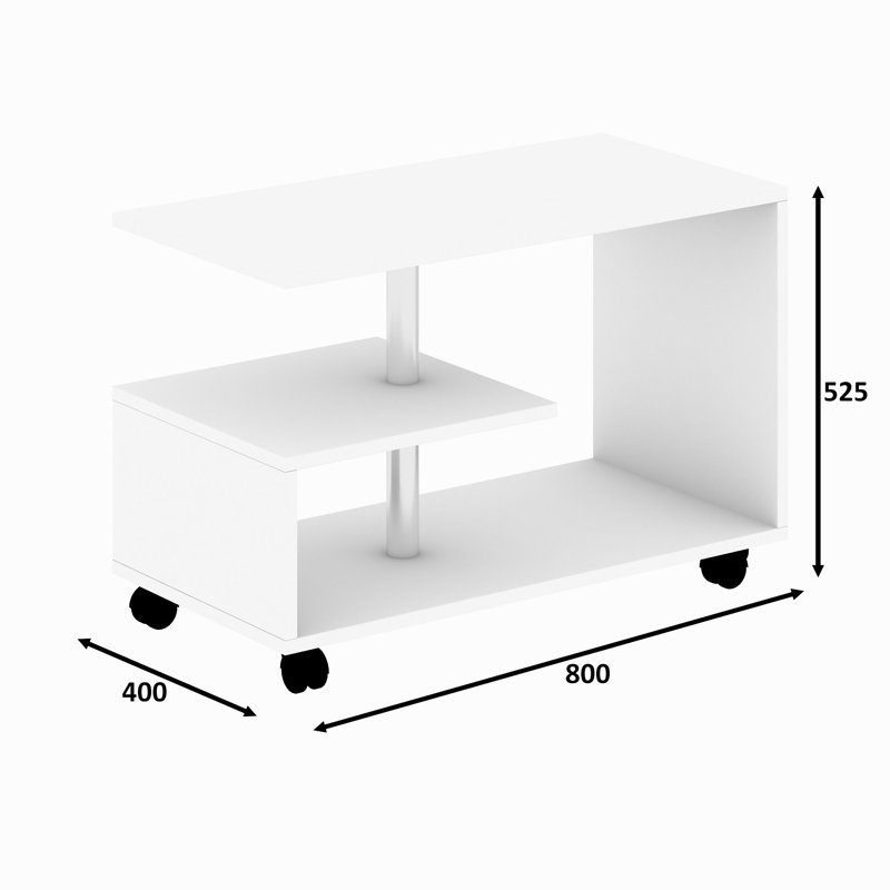Thompsons Wheel Coffee Table with Storage