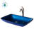 Glass Rectangular Vessel Bathroom Sink with Faucet-35841306-35982050