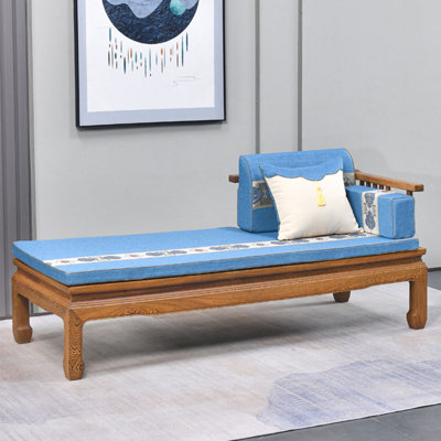 Chaise longue élégante en bois massif