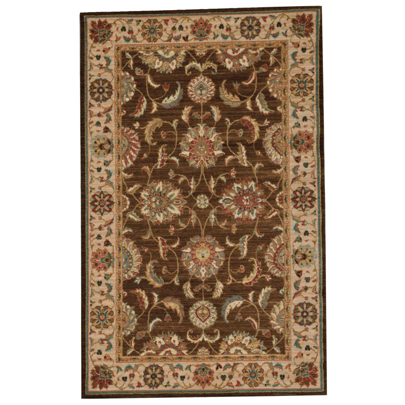 Crownover Wool Oriental Indoor Rug, Rectangle 3'6" x 5'6"