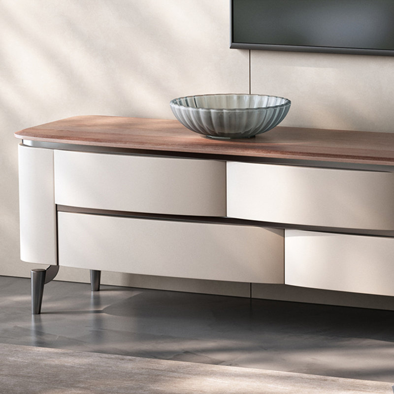 TV Stand and Coffee Table Set with Large Storage