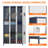 6 Doors Metal Lockers for Employees with Lock, Metal Locker with 18 Hooks for School Garage Office Gym Home, Assembly Required-478976414