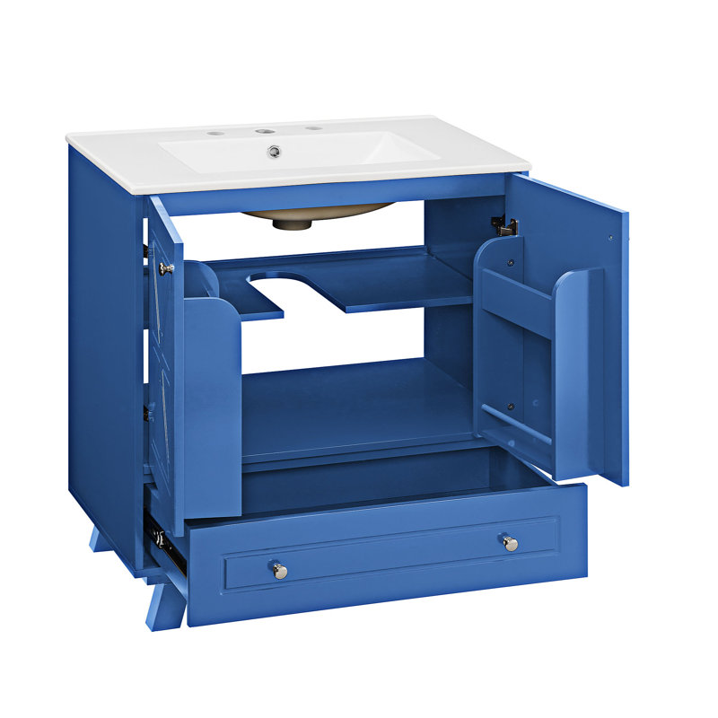 Modern Bathroom vanity, Bleu