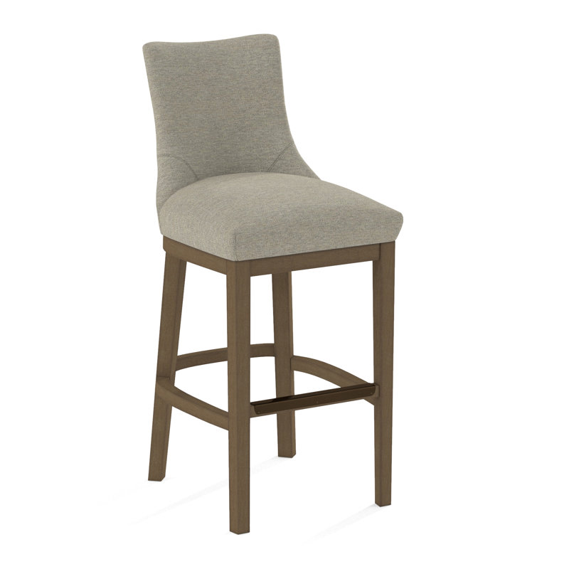 Upholstered Stool, 61585-76, Weathered Gray