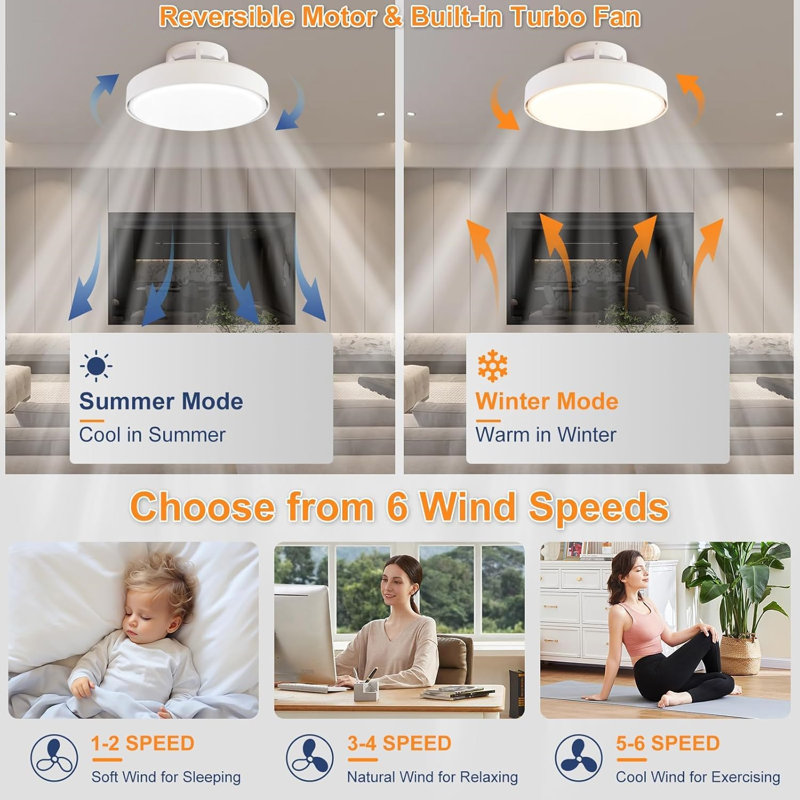 Ceiling Fan with LED Lights