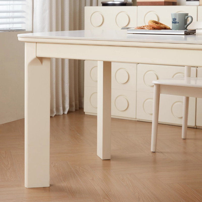 Table de salle à manger Creamy Style, H 29,52 po x L 55,11 po x l 31,49 po