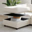 Canapé modulaire modulaire avec sièges convertibles et rangement intégré, parfait pour les espaces de vie flexibles et fonctionnels