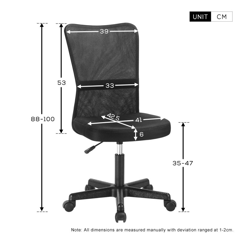 Clair Office Chair, Black
