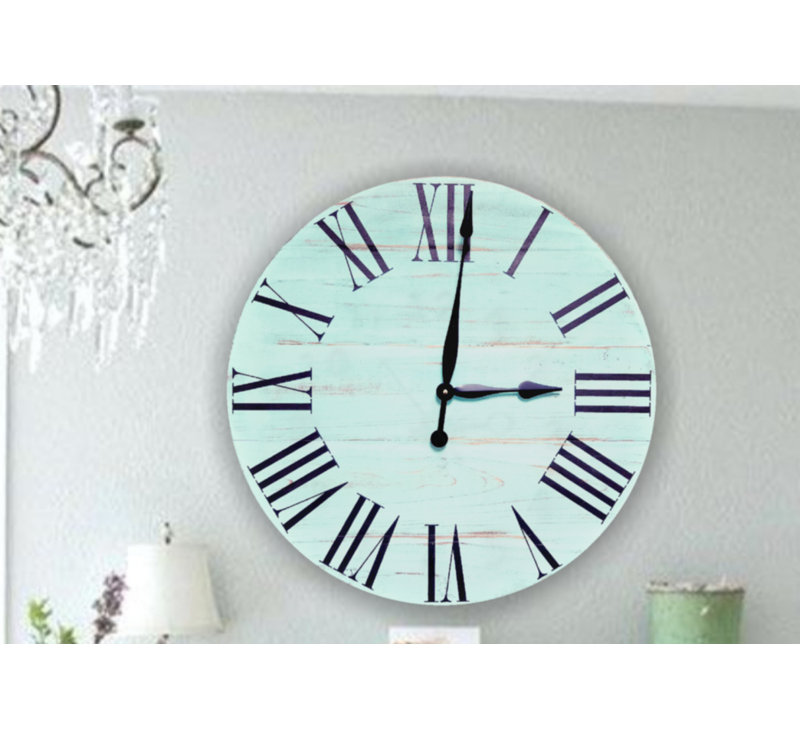 Horloge murale surdimensionnée campagne Brigg, H 24 po x l 24 po x P 1,5 po