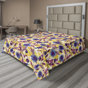 Jaune pastel, fuchsia / floral