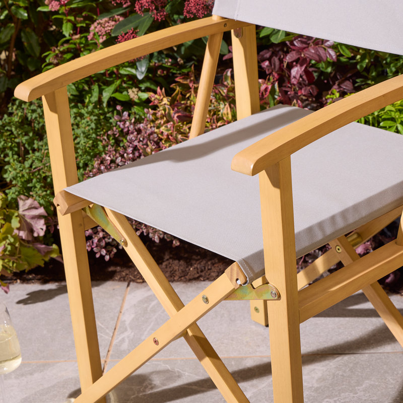 Rowlinson Ascot Folding Director's Chair, Slate Grey