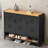 Vintage Industrial Style Iron Shoe Cabinet Locker 24 Pair Shoe Storage Cabinet