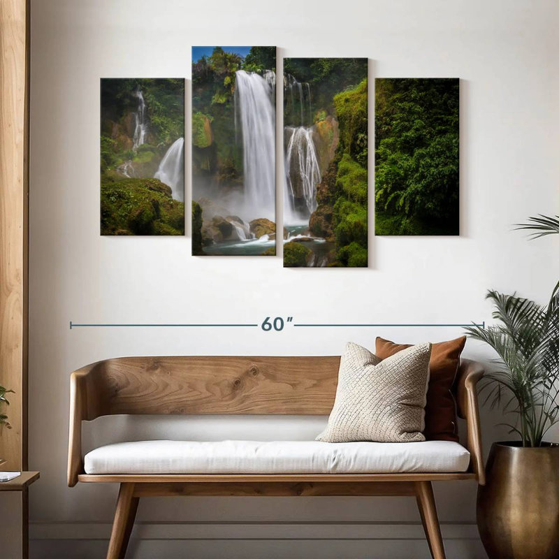 Honduras Forest Waterfalls, H 32 po x l 52 po