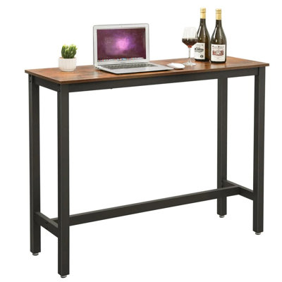 Zac Rectangular 2 - Person Outdoor Standing Height Table