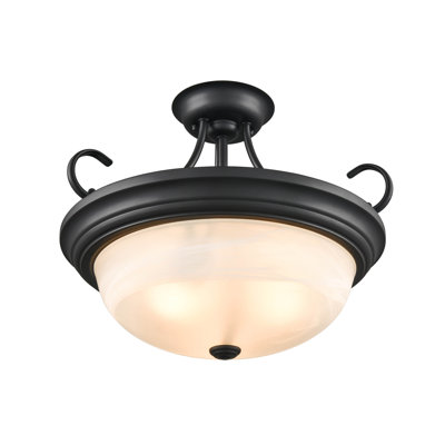 Plafonnier semi-encastré 3 lumières 17 po Snedeker