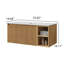 Meuble-lavabo mural 36 po avec tablettes en bois fritté