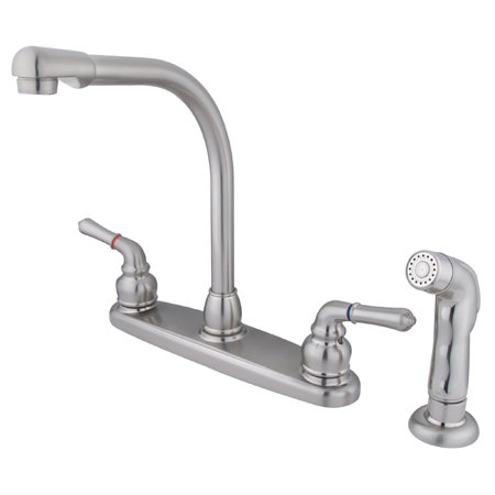 Magellan Double Handle Kitchen Faucet, Satin Nickel