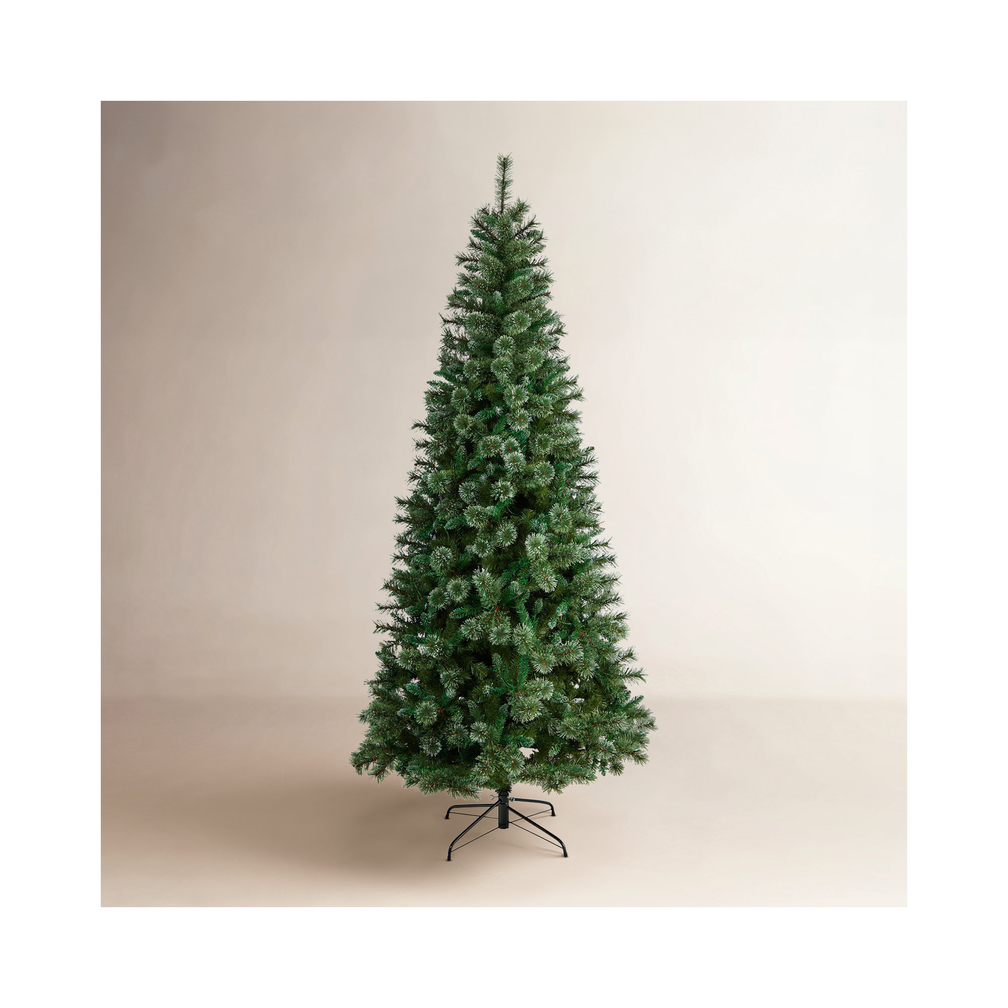 Lighted Artificial Pine Christmas Tree, 8' H