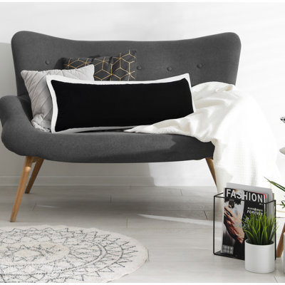 Contemporary Solid Color Stitched Hand-Made 100% Cotton Decorative Throw Pillow Cover