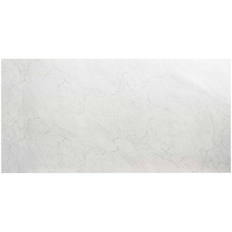 Dreamstone 24X48 Polished Porcelain Tile, Carrara Giola Polished
