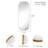 Ashane Oval Metal Large Wall Mirror