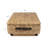 Chett 26.38" Minimalist Hand-Woven Hyacinth/Wood Underbed Storage Bin with Wheels and Handles-1511787160