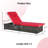 2 Pieces Outdoor Chaise Lounge Chair with Adjustable Backrest-1989516068