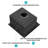 15*15*9 Inch Drop In Kitchen Sink Gunmetal Black Topmount 16 Gauge Deep Single Bowl Stainless Steel Sink Basin