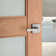 Spyglass Privacy Door Lever with Square Rose
