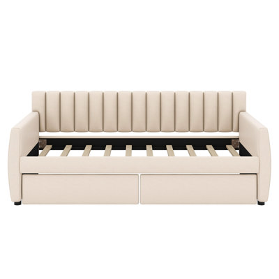 Upholstered Daybed With Drawers