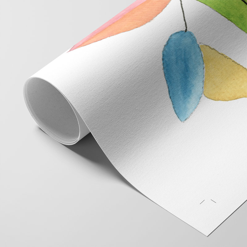 Feuilles de couleurs vives I - Impression sur toile seulement - NON-CADRE, H 48 po x l 32 po