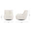 Fauteuil inclinable pivotant rembourré Deantown