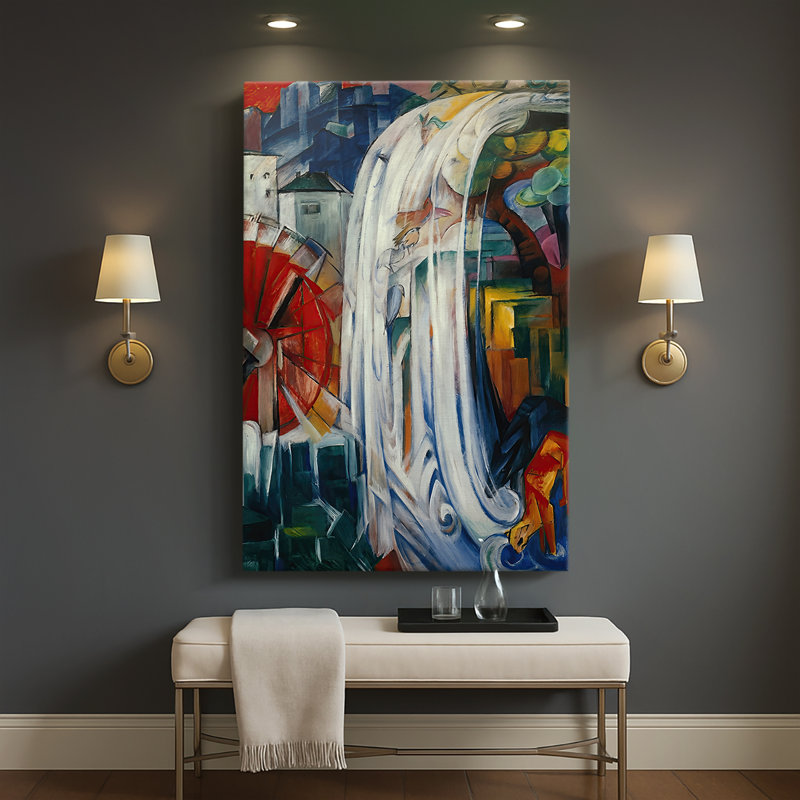 «The Bewitched Mill» - toile tendue par Franz Marc, 32 x 48