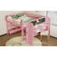 Lit mezzanine avec bureau et tableau noir, conception multifonctionnelle en bois massif-125179380-125179378