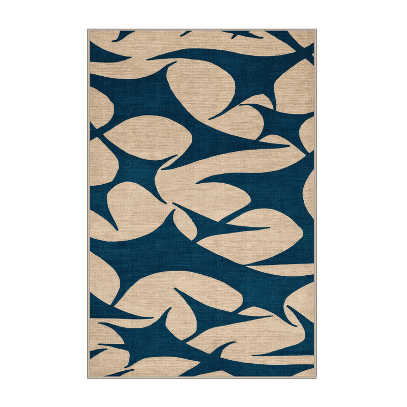  Tapis bord de mer lavable Manta Ray Glide, Rectangle 7 pi x 9 pi