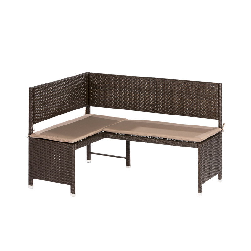 Aster Wicker Outdoor Bench