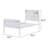 White Full Platform Bed