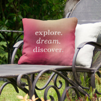 Outdoor Reversible Throw Pillow