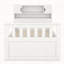 Structure de lit plateforme simple avec bibliothèques de rangement et tablettes, quatre tiroirs-527202041