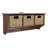 Stylish and Durable Wall Hook – 3-Basket Hanging Storage Rack with Removable Basket for Home Decor-1363438414