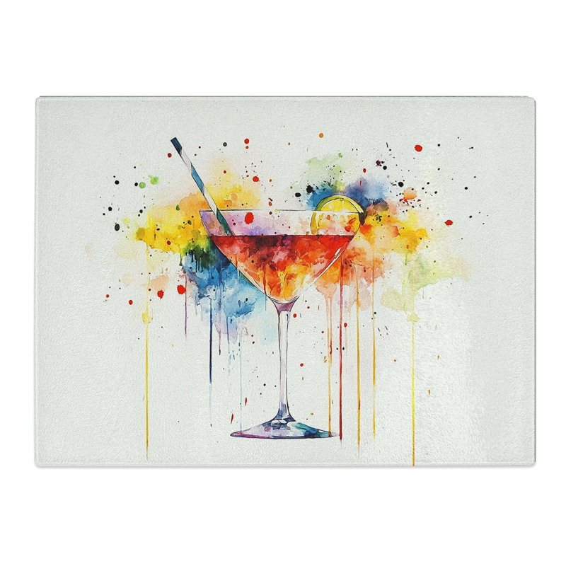 Cocktail Drink Vol.3  Glass Chopping Board