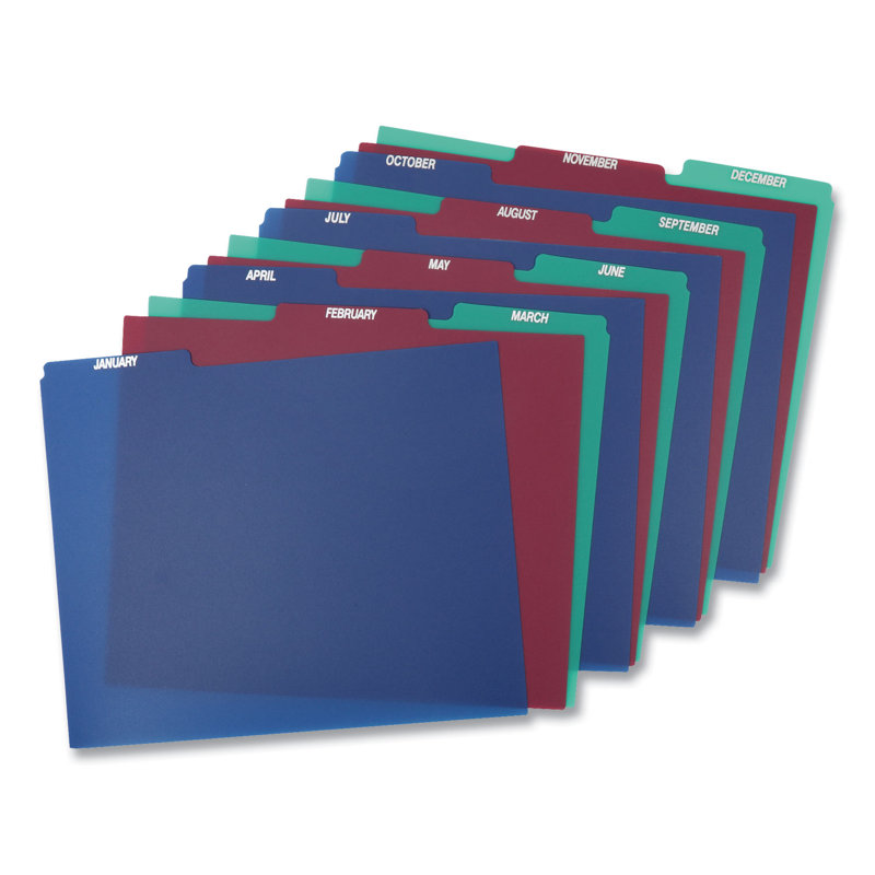 Pendaflex® Poly Top Tab File Guides PVC / Vinyl Flat Files Open