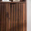 Armoire de rangement à chaussures moderne à 5 niveaux Sayers avec tablettes réglables et portes à persiennes