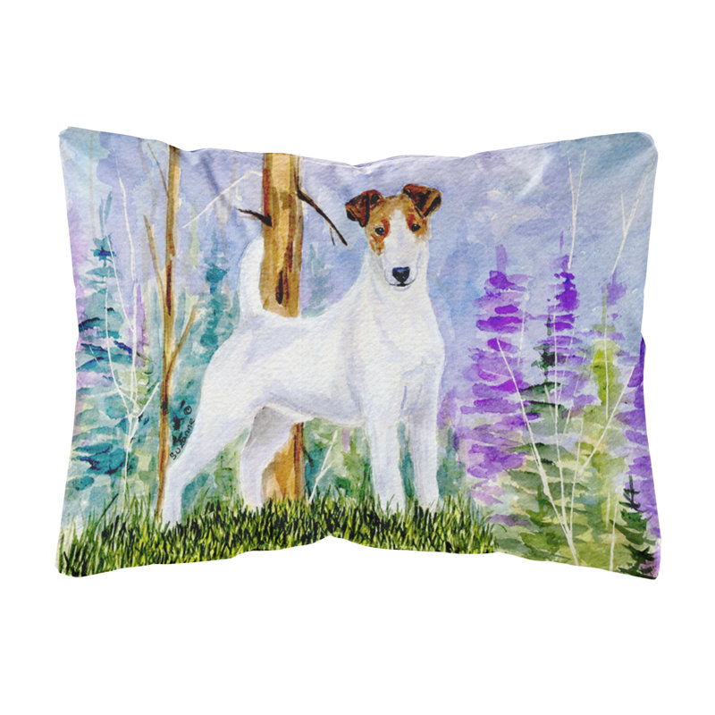 Coussin décoratif intérieur/extérieur terrier Jack Russell